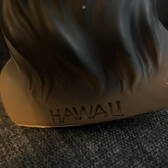 Vintage Hawaiian lady head with silk flower - Picture 5 of 6